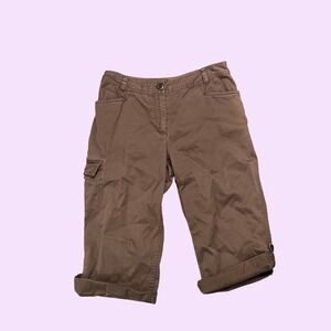 Charter Club Katherine‎ Fit Pedal Pusher Capris Petite 6 Beige